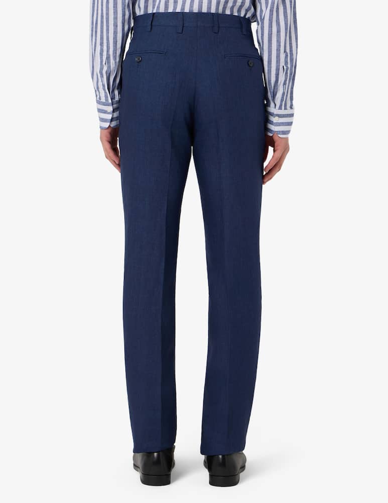 Sartoria Italiana Linen blend trousers - picture 3 Sartoria Italiana Linen blend trousers - picture 3