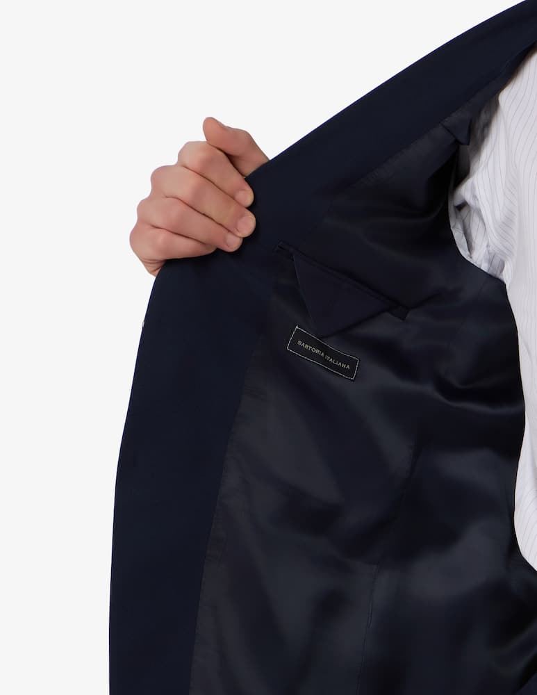 Sartoria Italiana Abito monopetto Tiberghen in lana stretch Drop 6 - immagine 2 Sartoria Italiana Abito monopetto Tiberghen in lana stretch Drop 6 - immagine 2