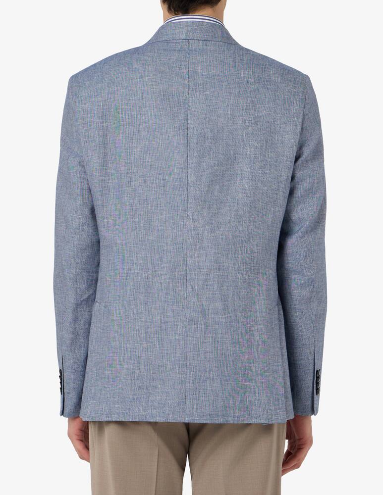 rinascente Sartoria Italiana Microstructure linen blazer