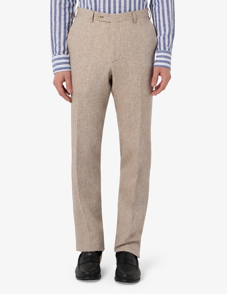 rinascente Sartoria Italiana Pantaloni in lino delavé Drop 6