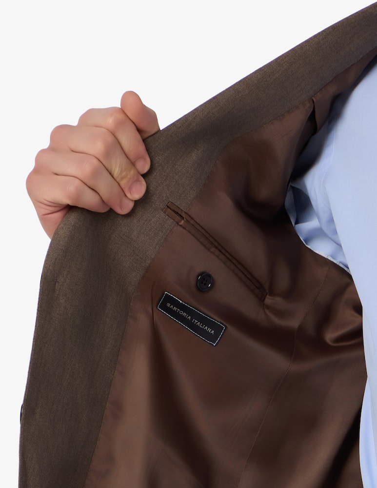 Sartoria Italiana Giacca monopetto delavé in lino Drop 6 - immagine 4
