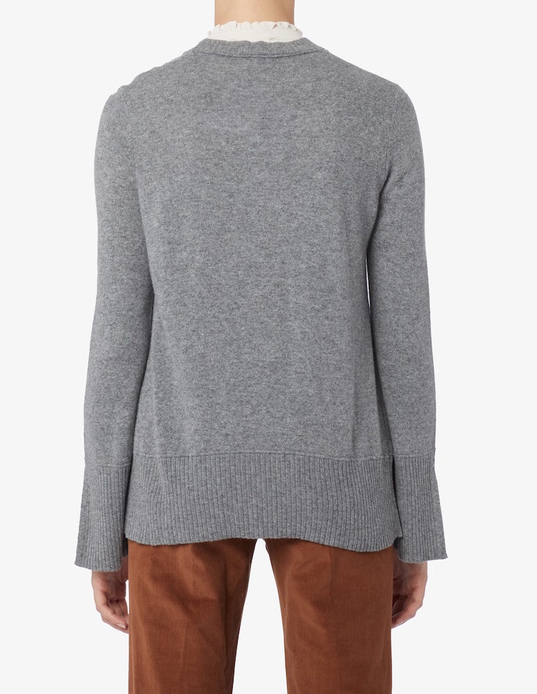 rinascente Rinascente Collection Round neck sweater with flounce