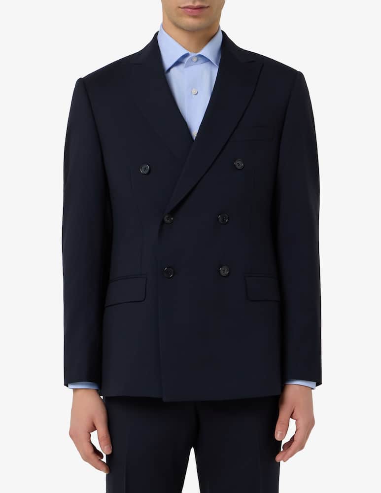 Sartoria Italiana Giacca doppiopetto Drop 6 in lana Mix&Match - immagine 1 Sartoria Italiana Giacca doppiopetto Drop 6 in lana Mix&Match - immagine 1