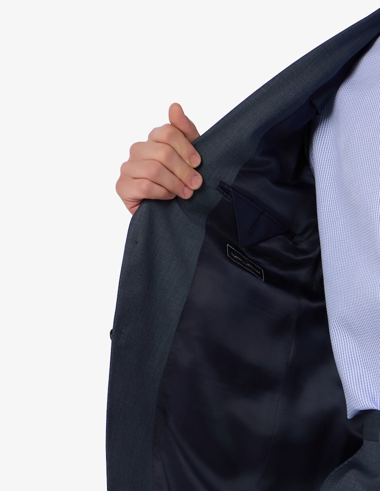 Sartoria Italiana Abito monopetto Marlane grisaglia in lana Drop 6 - immagine 2 Sartoria Italiana Abito monopetto Marlane grisaglia in lana Drop 6 - immagine 2
