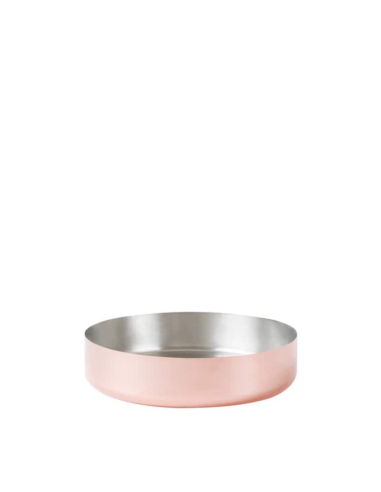 rinascente Knindustrie "The Rice Copper Low" tegame rame cm28 - Rosa