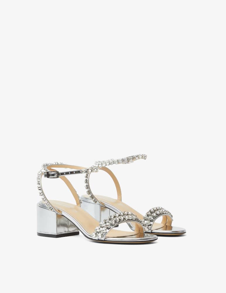 rinascente Mach & Mach Audrey block mirror sandals