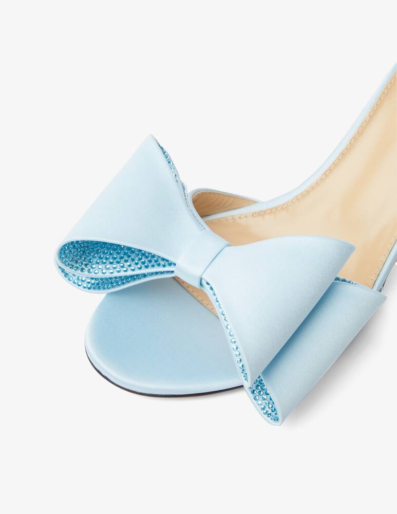 rinascente Mach & Mach Sandals mule satin double bow