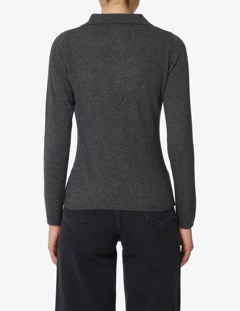Shop Elizabeth Ascot Long sleeve polo shirt without buttons on Rinascente