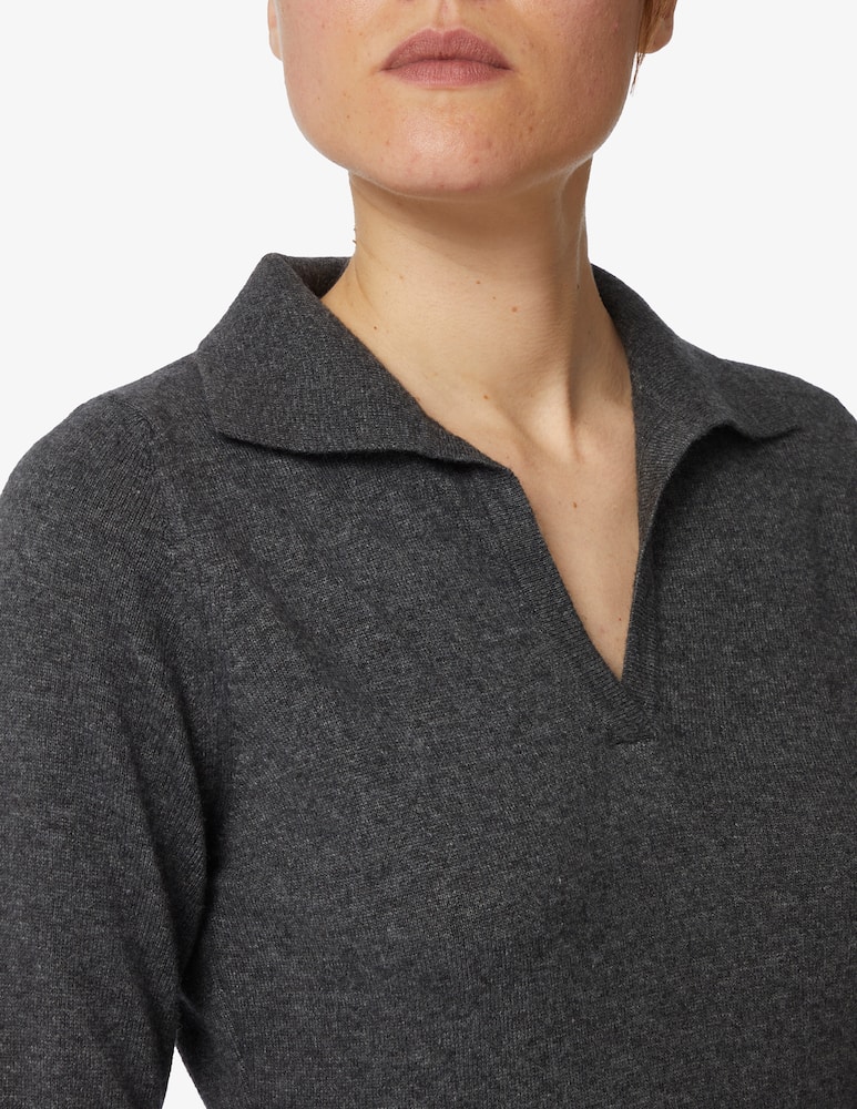 Shop Elizabeth Ascot Long sleeve polo shirt without buttons on Rinascente