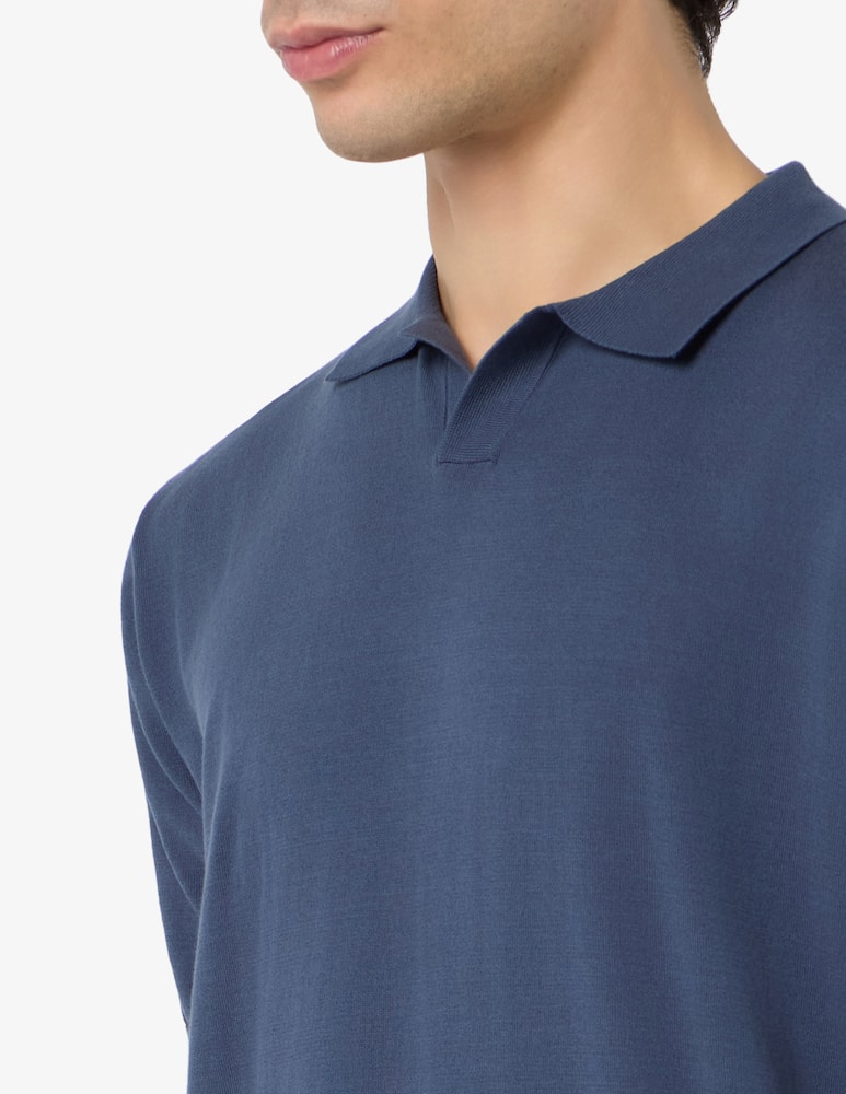 At.p.co Polo manica corta in cotone crepe - immagine 4 At.p.co Polo manica corta in cotone crepe - immagine 4