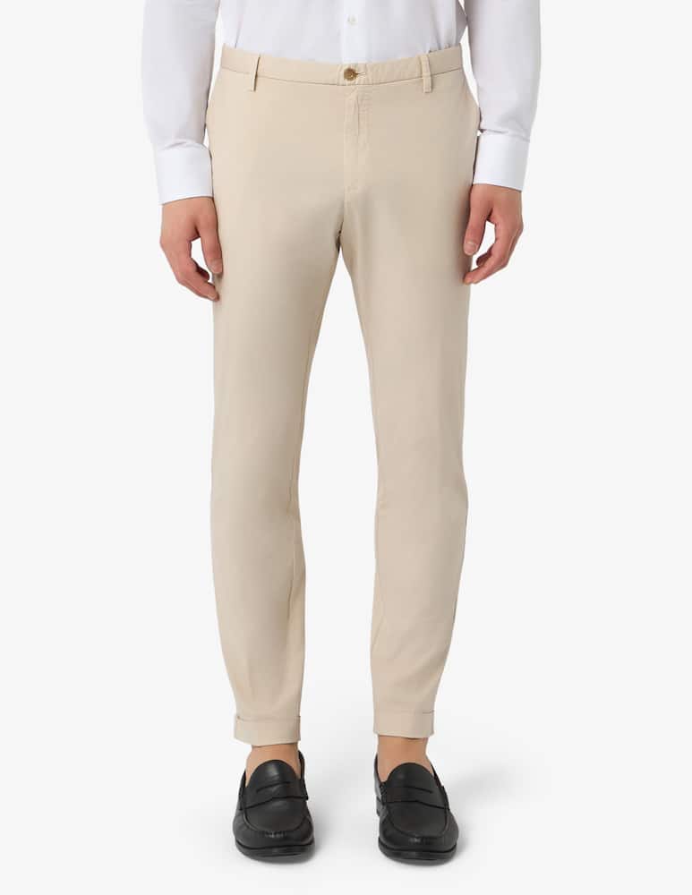 rinascente At.p.co Chino poplin stretch trousers