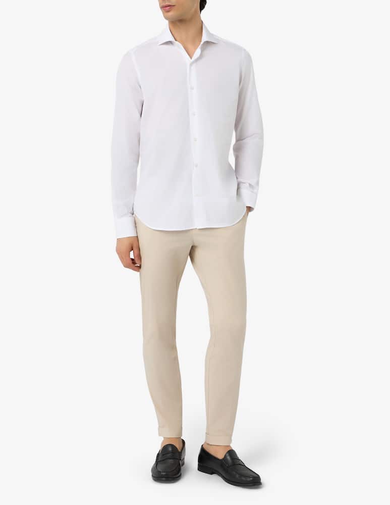 rinascente At.p.co Chino poplin stretch trousers