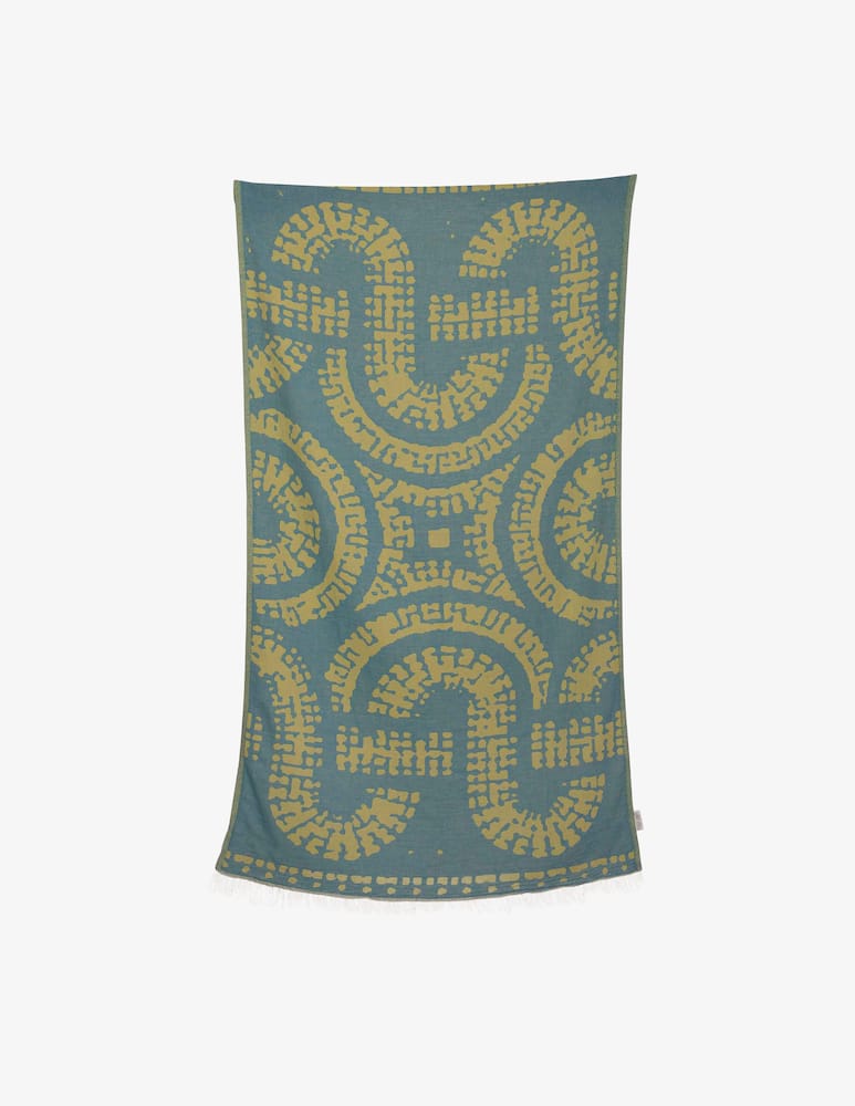 rinascente Aelia Anna Greek mosaic beach towel
