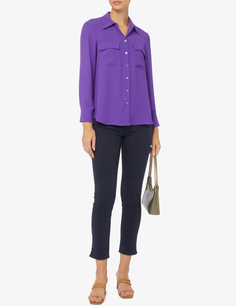 rinascente Elizabeth Ascot Viscose shirt with pockets