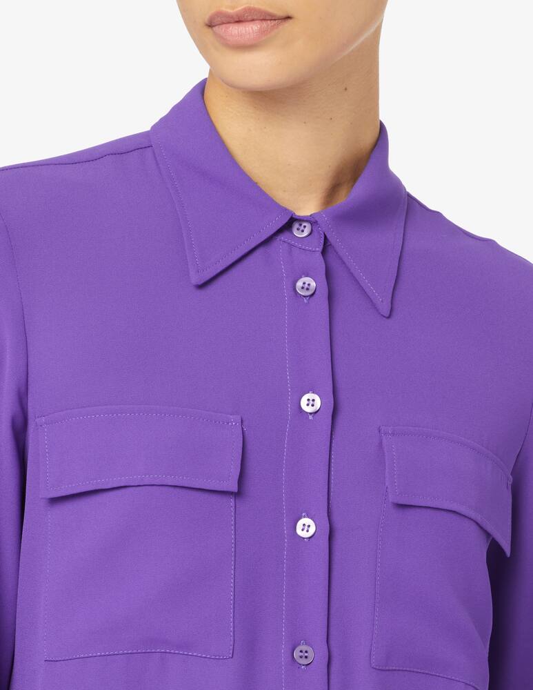 rinascente Elizabeth Ascot Viscose shirt with pockets