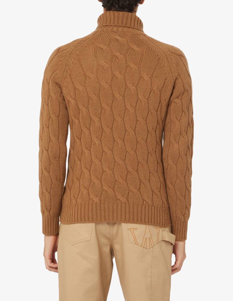 rinascente Gran Sasso Airwool cable turtleneck - Brown