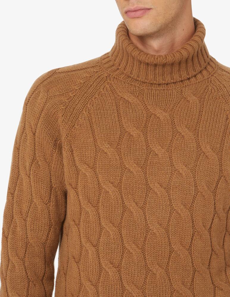 rinascente Gran Sasso Airwool cable turtleneck - Brown