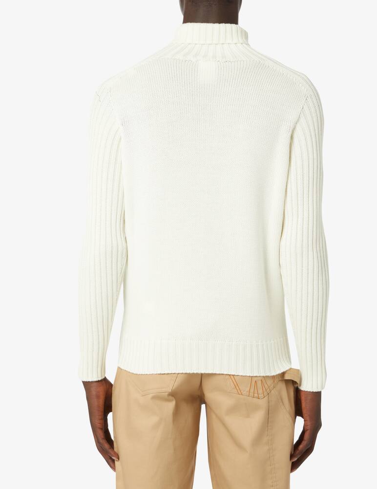 rinascente Gran Sasso Ribbed wool turtleneck - cream