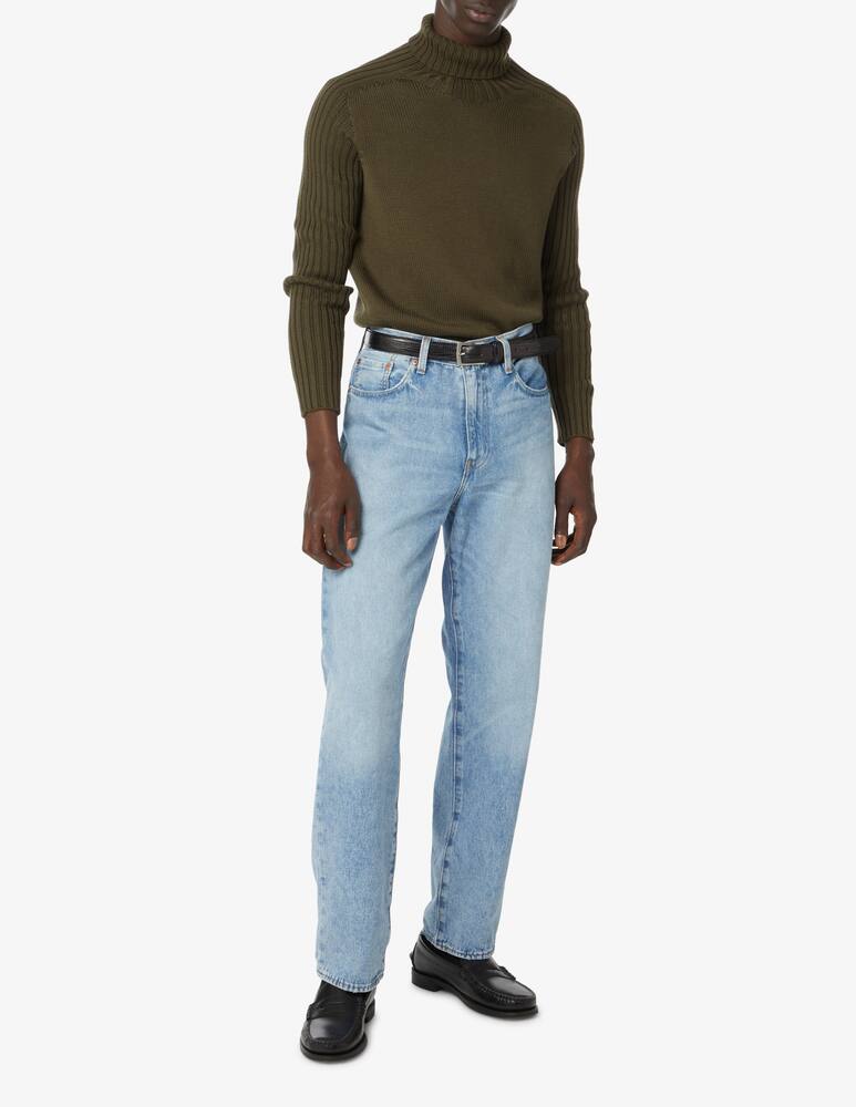 rinascente Gran Sasso Ribbed wool turtleneck - military green