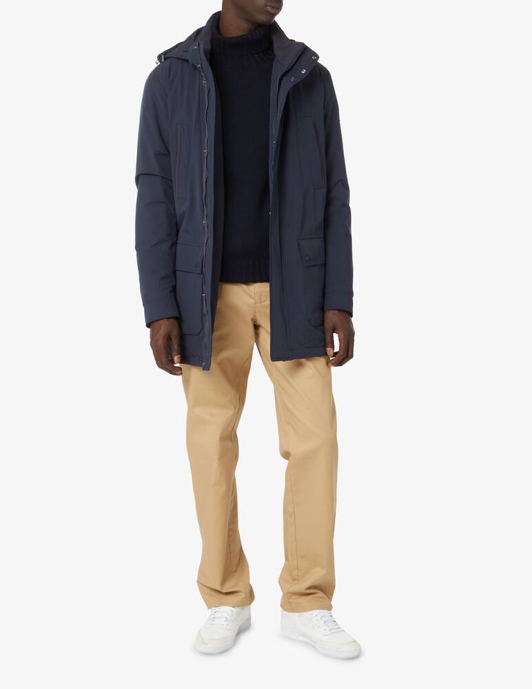 rinascente Gran Sasso Maglia dolcevita con coste - blu scuro