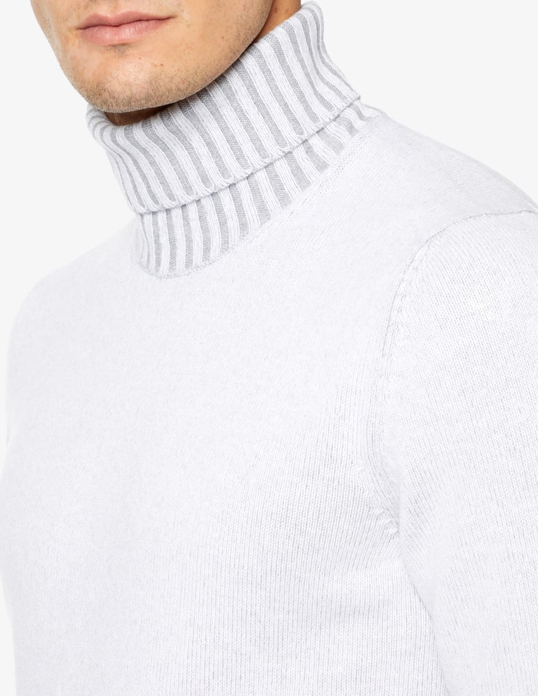 rinascente Gran Sasso Cashmere mix vanise turtleneck - White