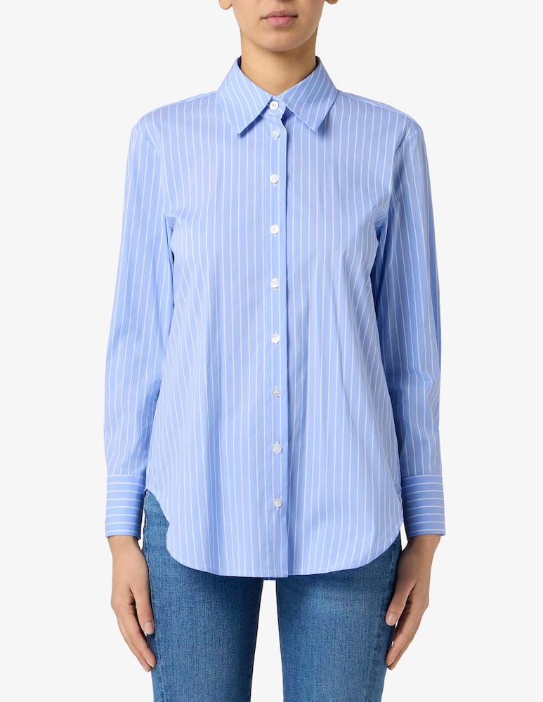 rinascente Elizabeth Ascot Striped long-sleeve shirt