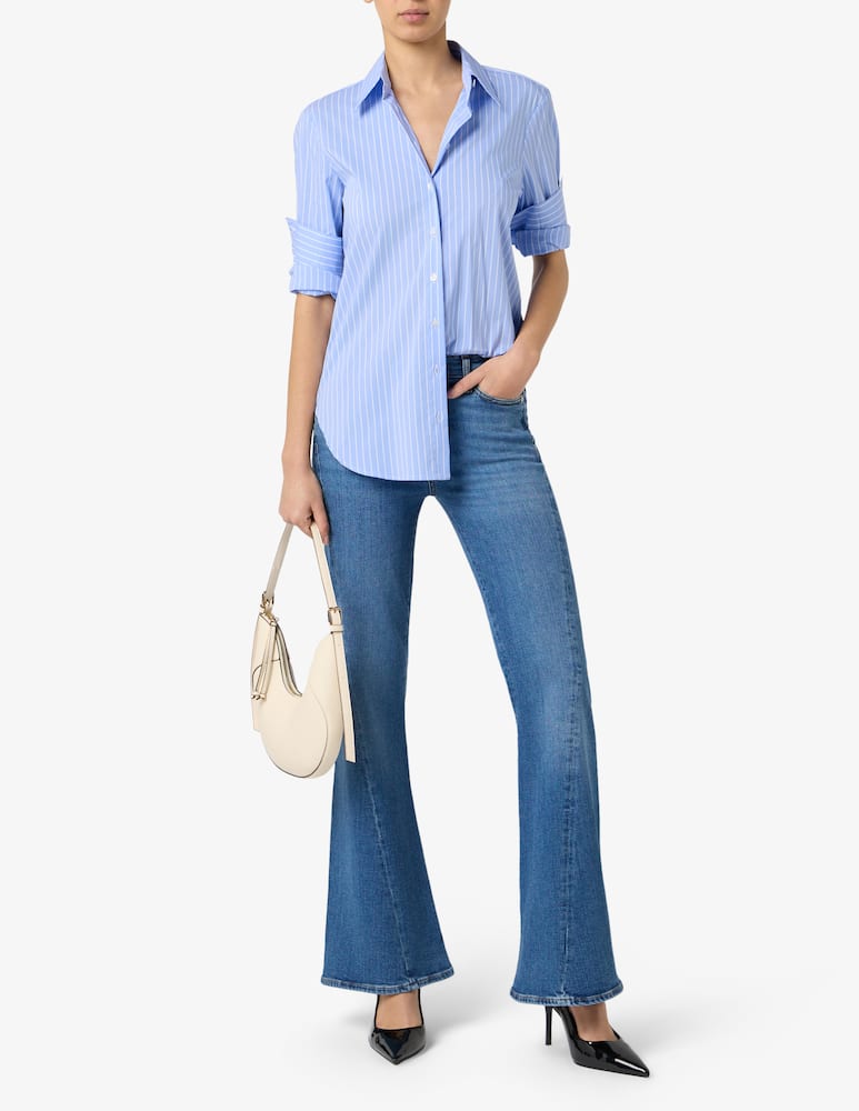 rinascente Elizabeth Ascot Striped long-sleeve shirt