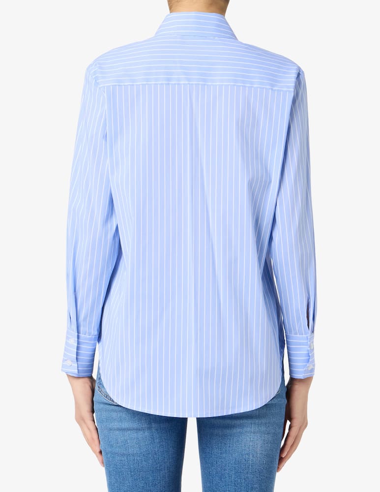 rinascente Elizabeth Ascot Striped long-sleeve shirt