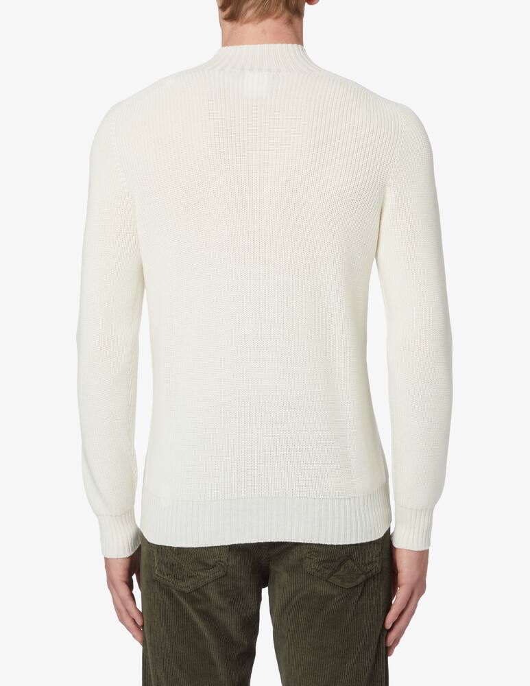 rinascente Gran Sasso Maglia dolcevita jacquard - panna