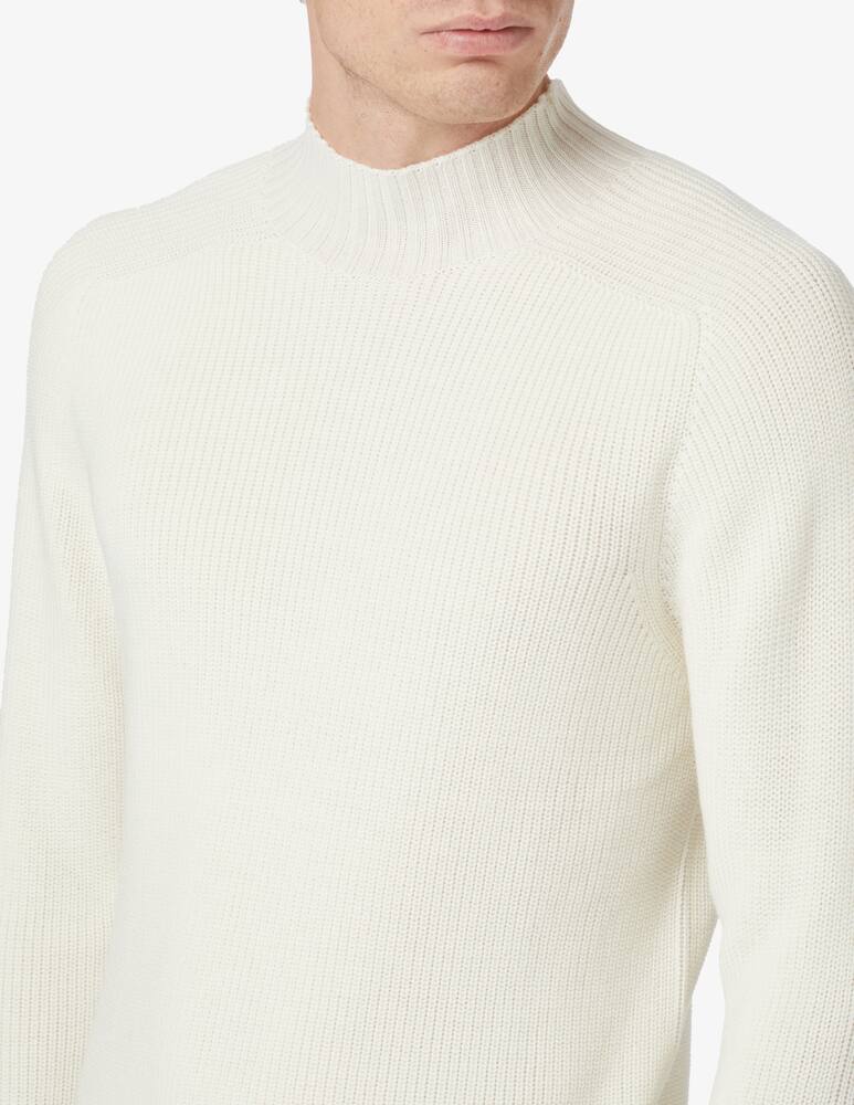 rinascente Gran Sasso Maglia dolcevita jacquard - panna