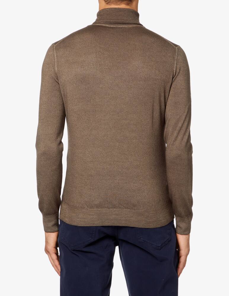 rinascente Gran Sasso Dolcevita lavato in lana - Marrone