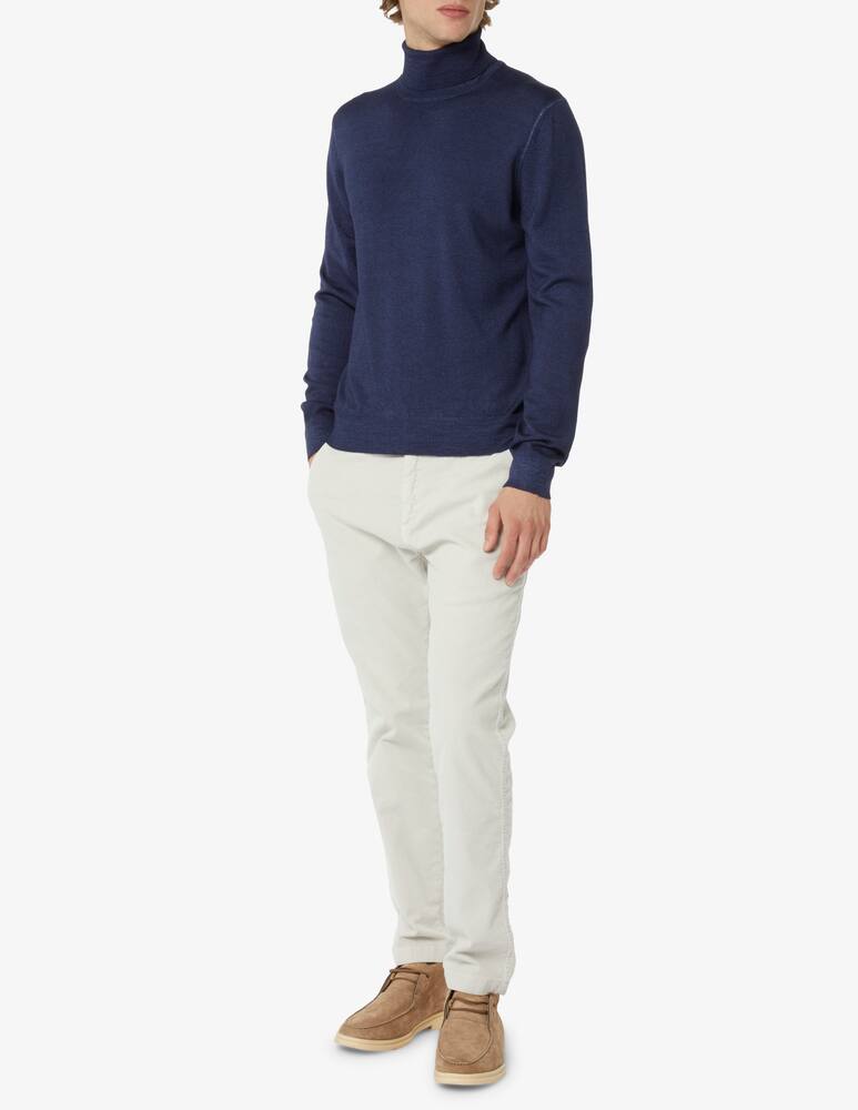 rinascente Gran Sasso Washed wool turtleneck - Blue