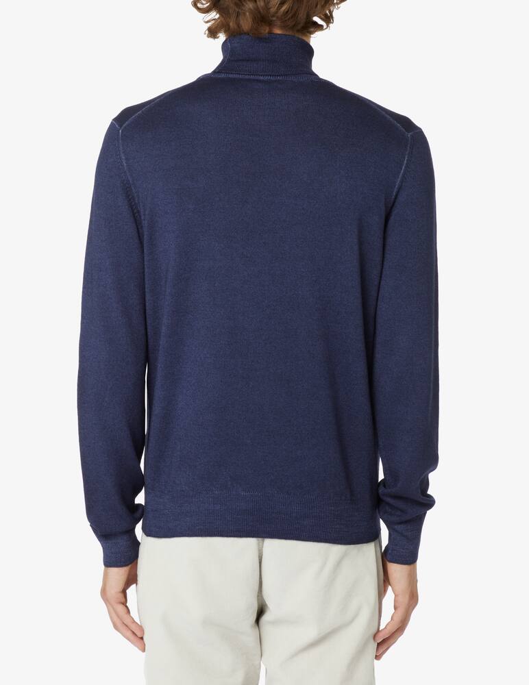 rinascente Gran Sasso Washed wool turtleneck - Blue