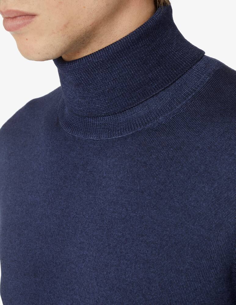 rinascente Gran Sasso Washed wool turtleneck - Blue