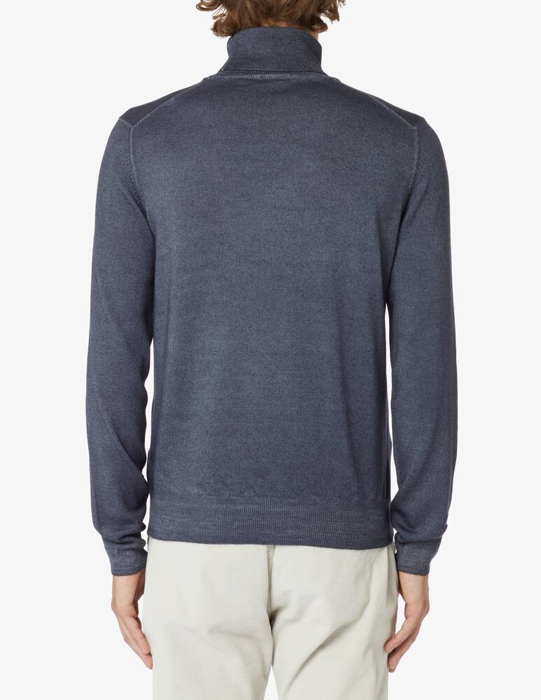 rinascente Gran Sasso Washed wool turtleneck - Blue