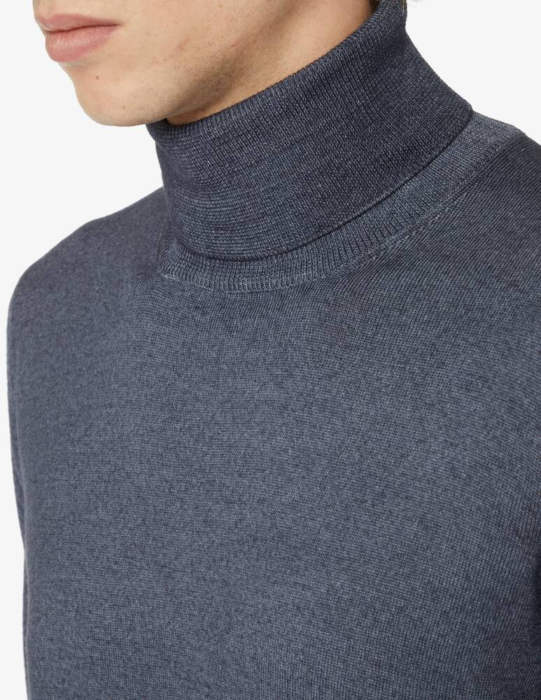 rinascente Gran Sasso Washed wool turtleneck - Blue