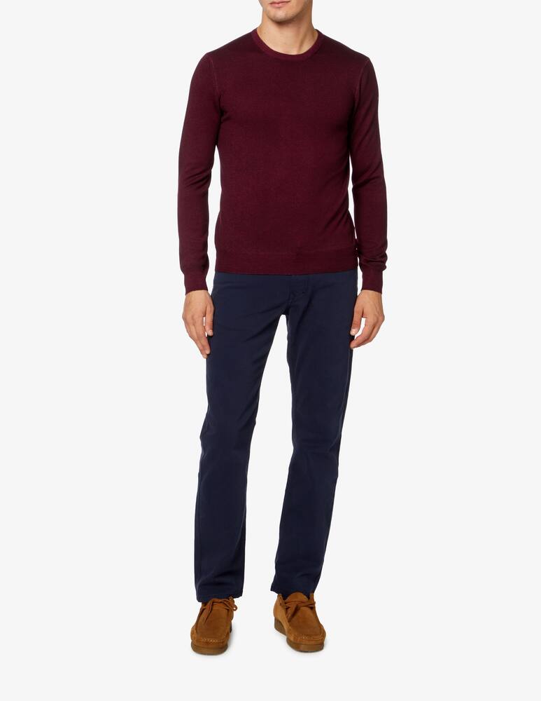 rinascente Gran Sasso Maglia girocollo merino lavato - Rosso