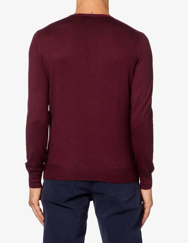 rinascente Gran Sasso Maglia girocollo merino lavato - Rosso