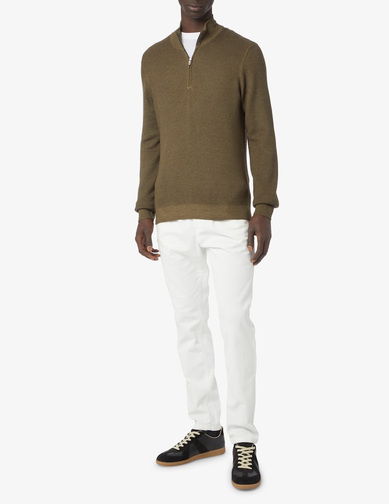 rinascente Gran Sasso Washed wool roundneck sweater - Green