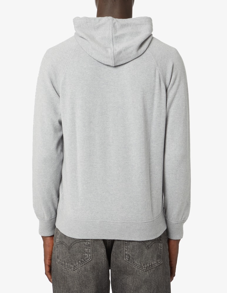 rinascente Gran Sasso Felpa con cappuccio in lana e cashmere - Grigio