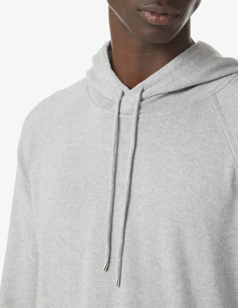 rinascente Gran Sasso Felpa con cappuccio in lana e cashmere - Grigio