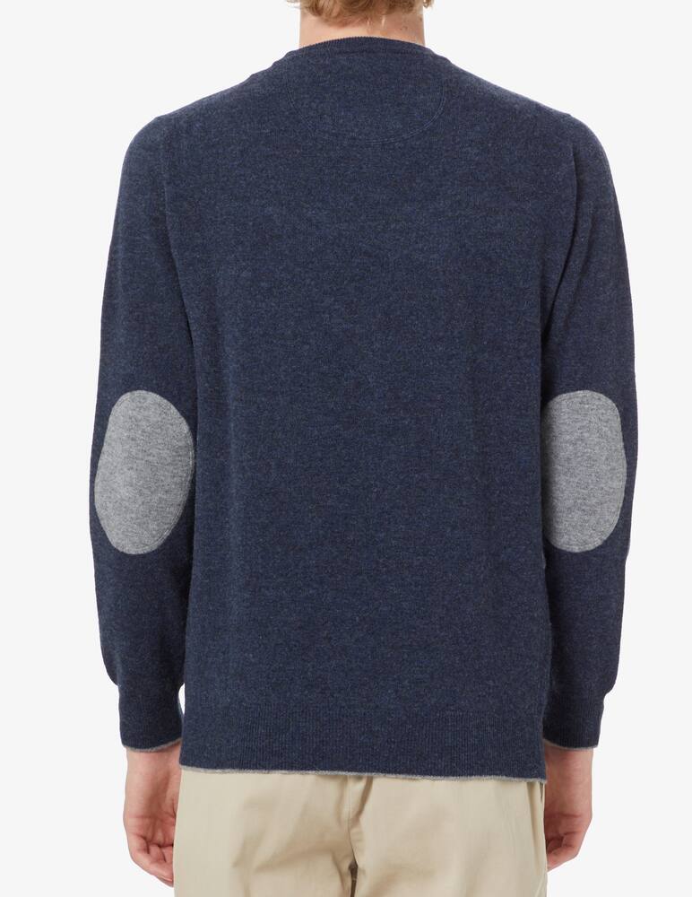 rinascente Altea Maglia girocollo con toppe - blu scuro