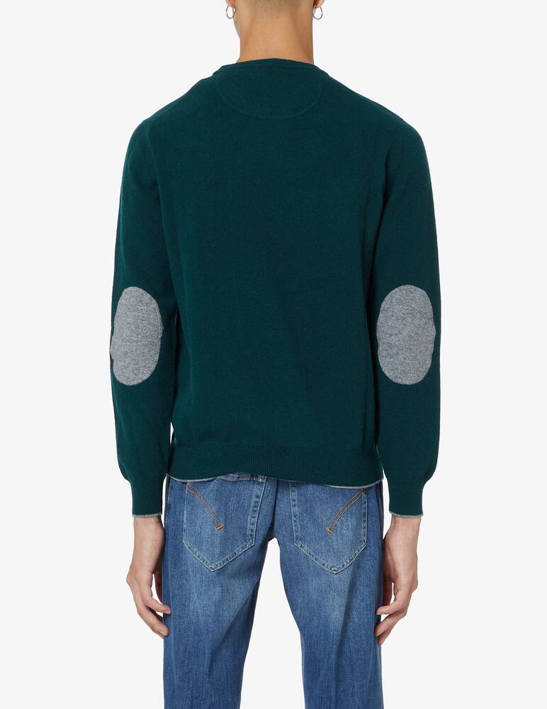 rinascente Altea Maglia girocollo con toppe - verde scuro