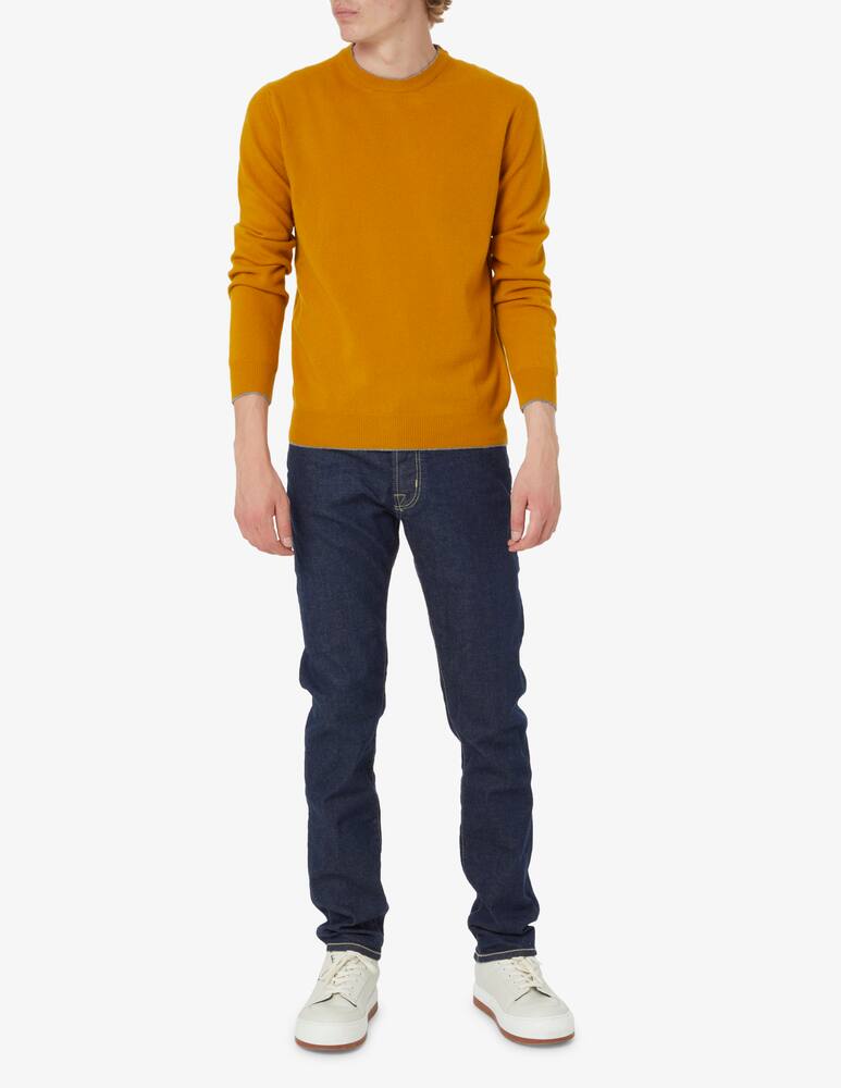 rinascente Altea Crewneck jumper with patches - mustard