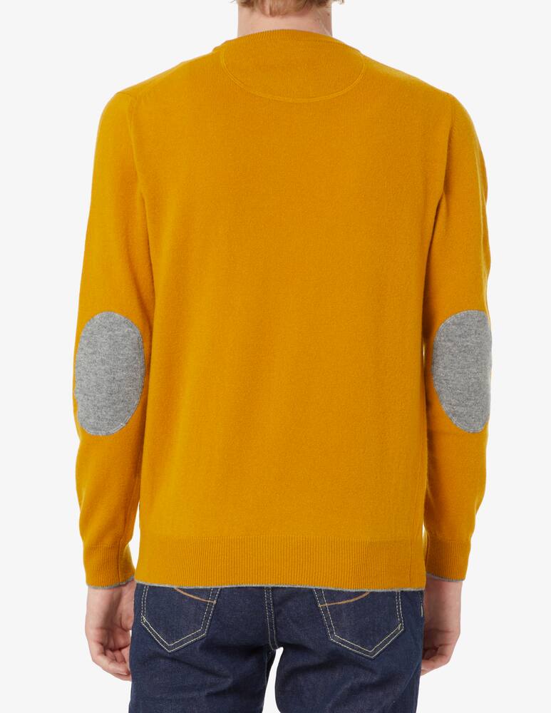 rinascente Altea Crewneck jumper with patches - mustard