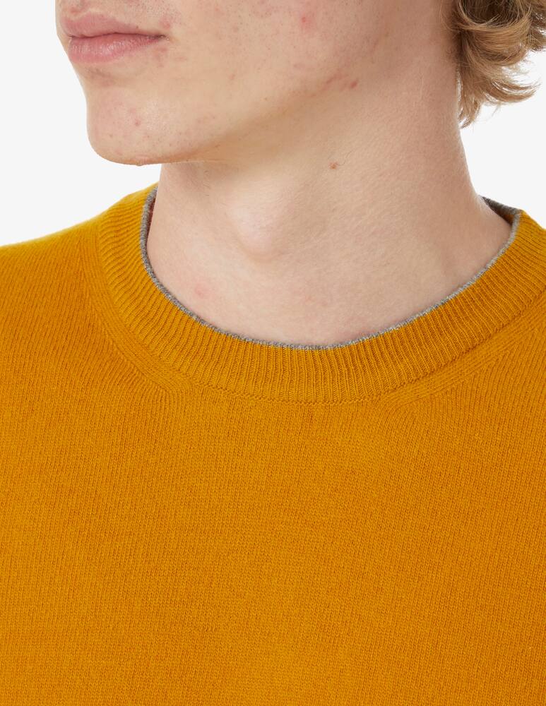 rinascente Altea Crewneck jumper with patches - mustard