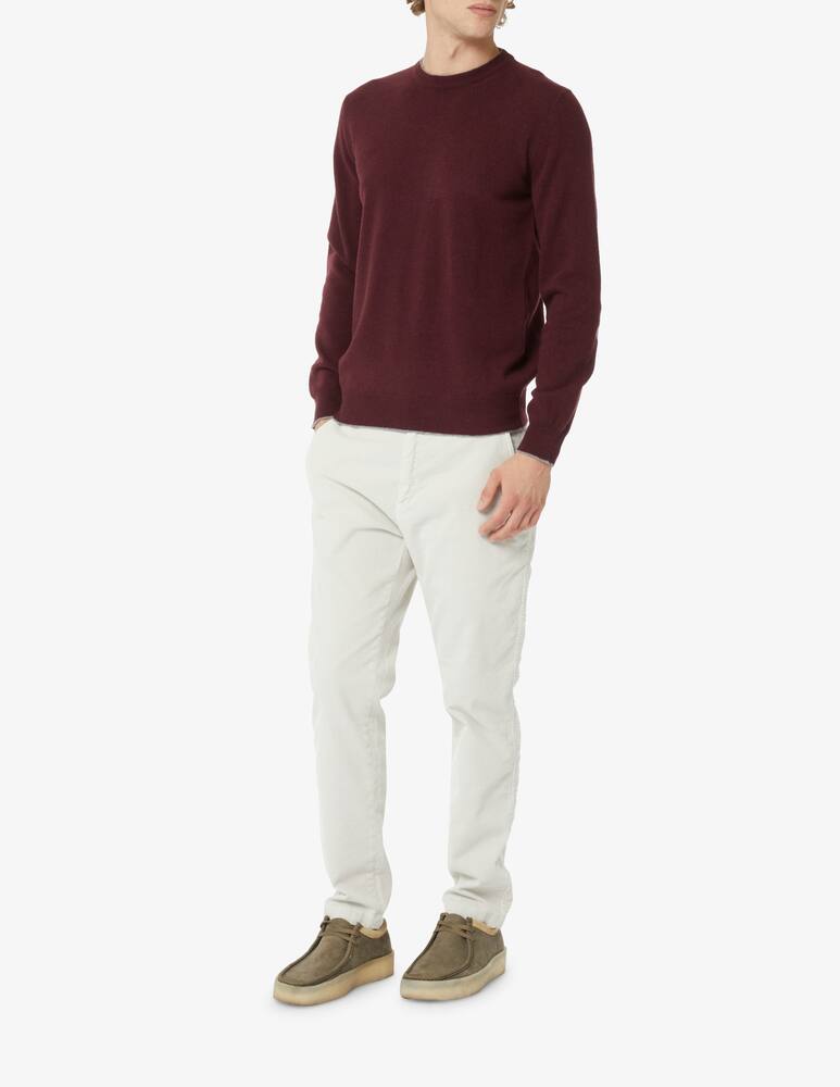 rinascente Altea Crewneck jumper with patches - burgundy
