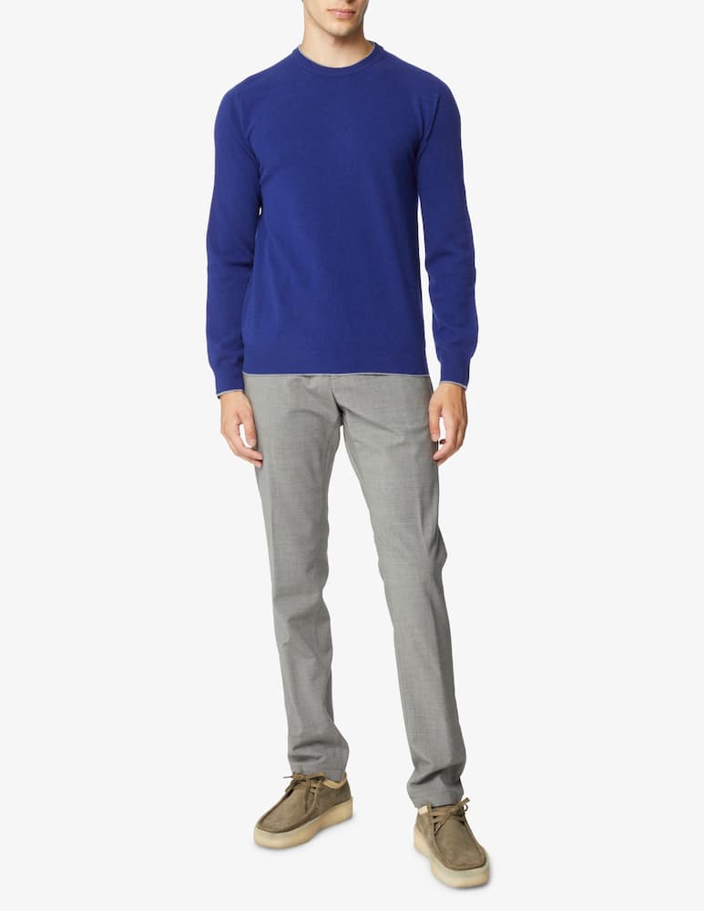 rinascente Altea Maglia girocollo con toppe - blu