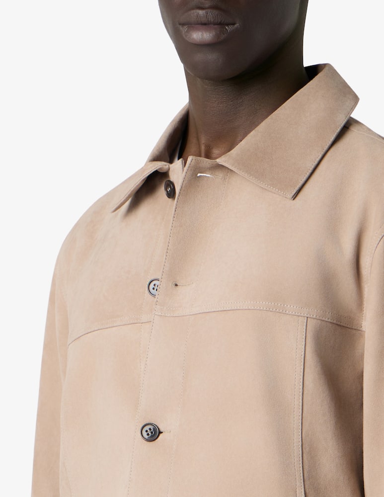 rinascente Misaky Suede shirt jacket
