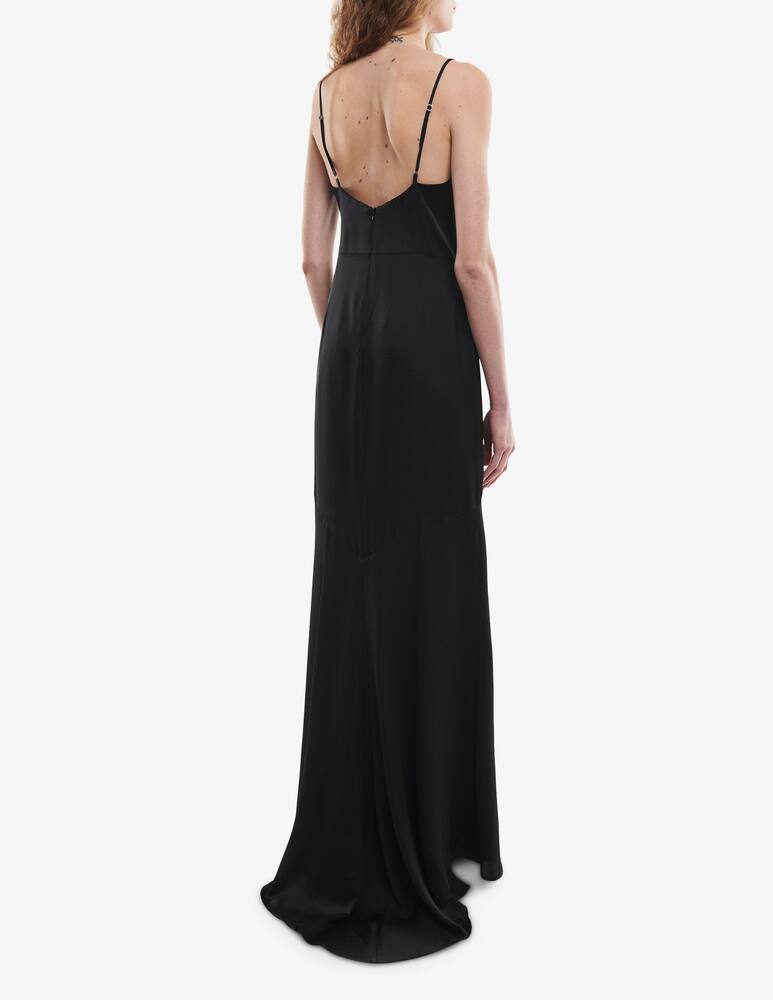 rinascente Face to Face Style Long satin dress